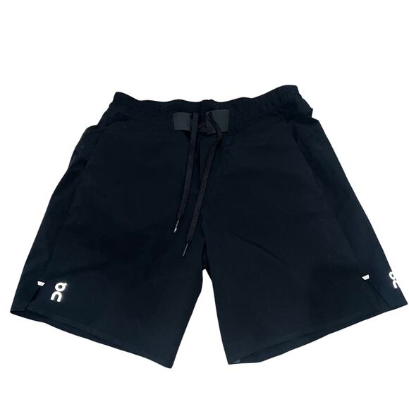 On Running Black Running Lined Hybrid Shorts Small - Picture 1 of 5